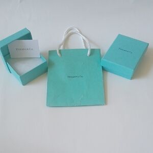 Authentic Tiffany & Co. Blue Gift Bag/Box Bundle